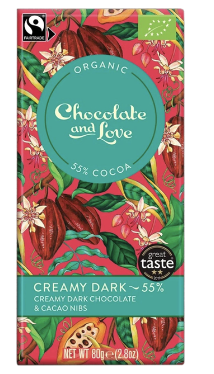 Шоколад Chocolate and Love чорний 55% органічний 80г